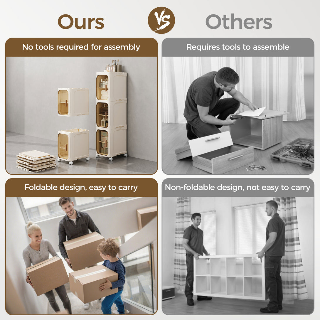 Narrow Storage Cabinet, Slim Bathromm Storage Cabinet With Wheels, Removable Partitions, Transparent Doors, Narrow Cabinet For Small Spaces, Bathroom, Bedroom, Living Room, Laundry