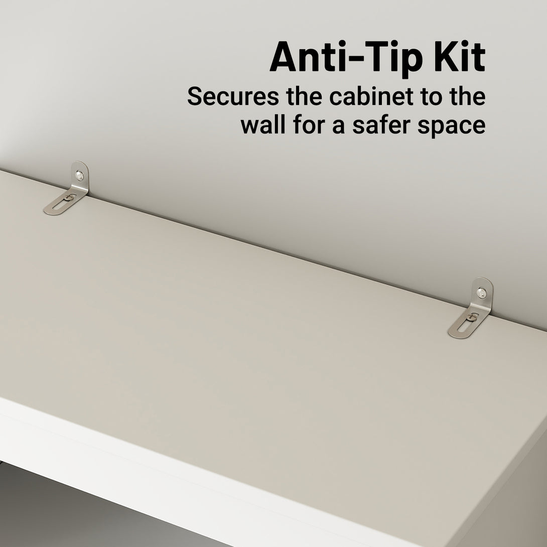 IDEALSOUL Tall Bathroom Storage Cabinet, 72" Farmhouse Storage Cabinet with 2 Drawers, Adjustable Shelves & Barn Door, Cabinet for Bathroom, Living Room, Kitchen