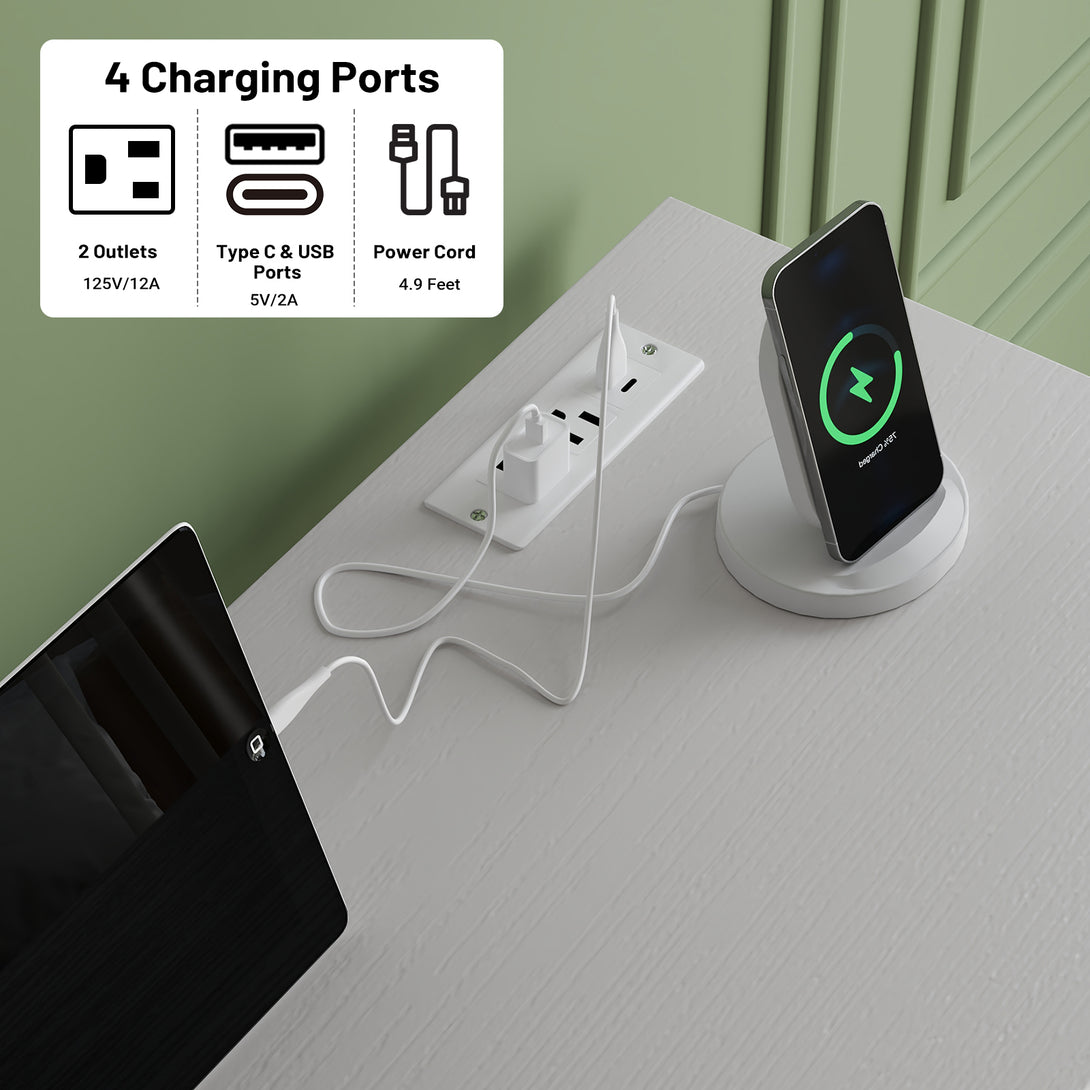 Dresser with Hanging Rack, Bedroom Dresser with Hanging Rack Chest of Drawers with Fabric Drawers & LED Lights & Charging Station, Rust Brown