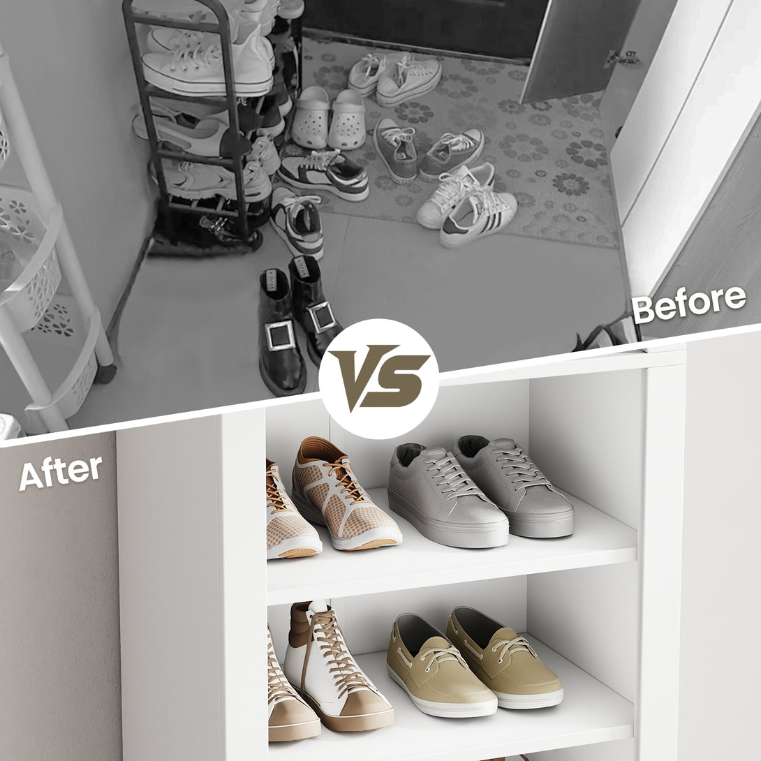 71" Arched Cabinet Tall Kitchen Pantry Cabinet, 8 Tiers Arched storage Cabinet with Doors and Shelves, Bookcase for Entryway, Hallway, Living Room