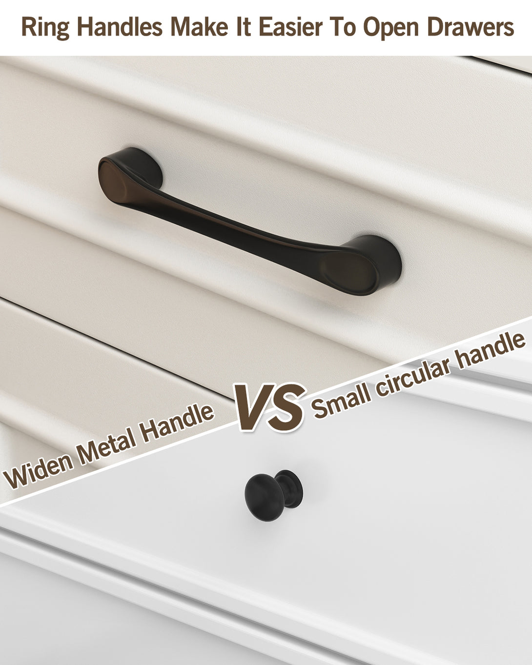 Nightstand for bedroom,White Farmhouse End Table with Charging Station,3 Drawers Storage