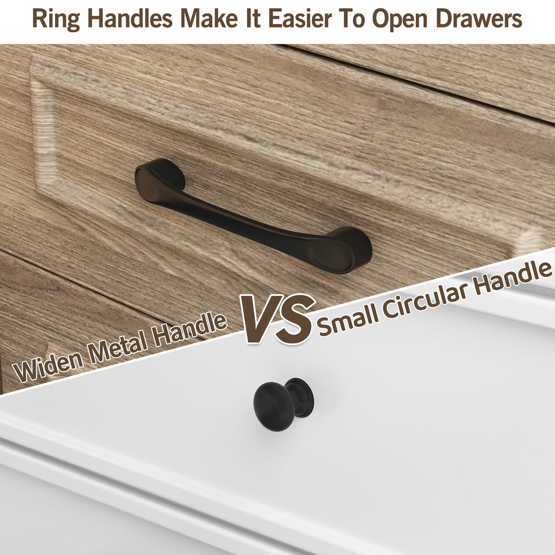 Nightstand , Farmhouse End Table with Charging Station,3 Drawers Storage